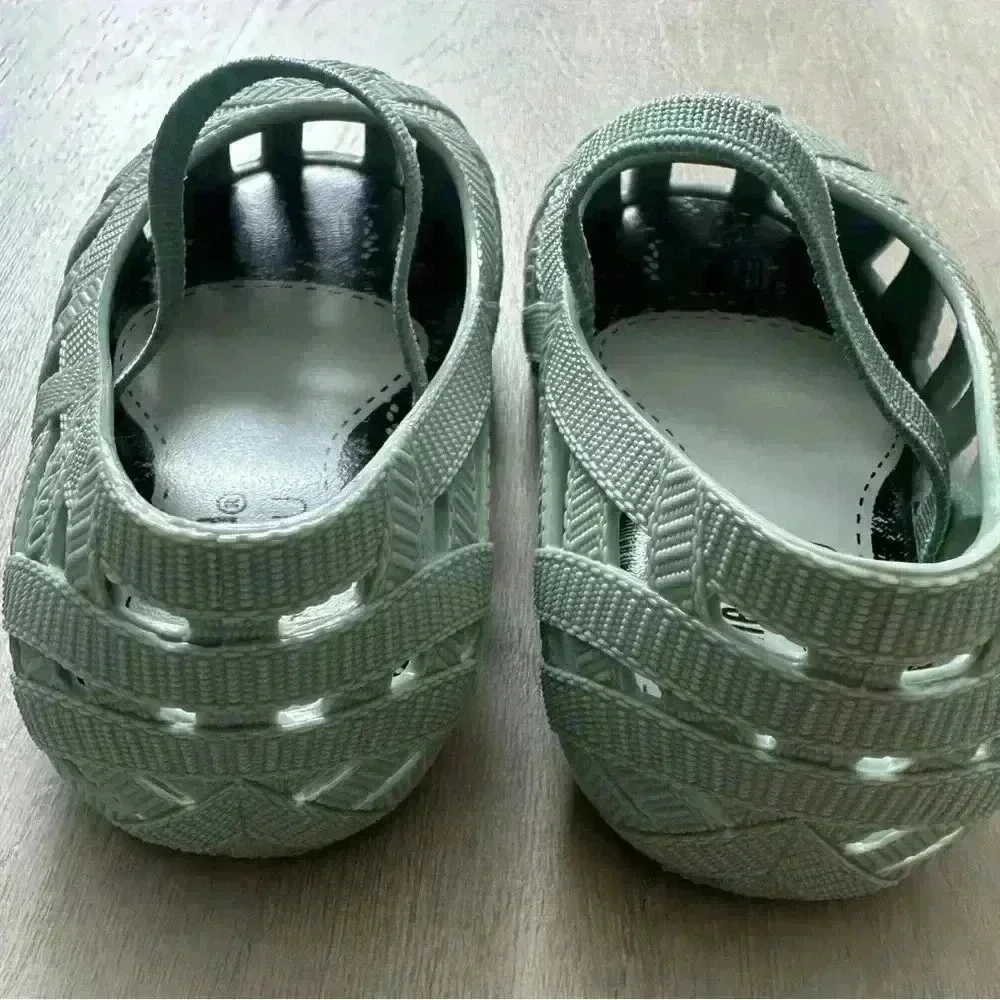Mini Melissa Jason Wu Jelly Flats Girls Size 6 Mint Green Mary Jane Style